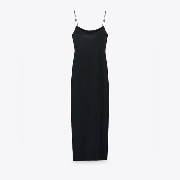 NEW WITHOUT A TAG ZARA LONG STRETCHY FITTED DRESS - Picture 6 of 8
